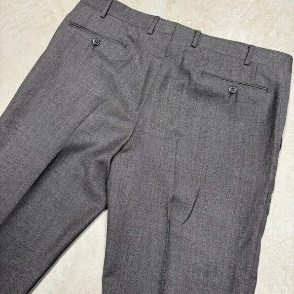 NWOT Pal Zileri Dress Pants Dynamic Wool Trousers Slim Made in Italy Grey 38x28 - Picture 10 of 12